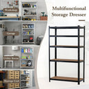 CARLA HOME 5 Tier Steel Shelving Unit - Garage Storage Shelf - Black - Modern-4