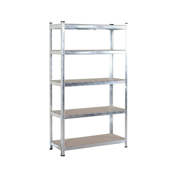 CARLA HOME 5 Tier Steel Shelving Unit - Garage Storage Shelf - Silver Modern