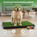 CARLA HOME Dog Grass Pad with Tray - 3-Layer - Outdoor - Puppy Potty Pad Grass-6