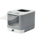 CARLA HOME Enclosed Cat Litter Box - Drawer Tray - Large - Scoop Drawer Design-10