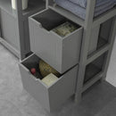 Tall Cabinet Shelf Drawer, Grey-5