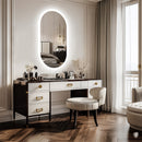 800x500mm LED Bathroom Mirror Oval Anti-Fog Dimmable Wall Mount-9