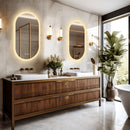 800x500mm LED Bathroom Mirror Oval Anti-Fog Dimmable Wall Mount-10