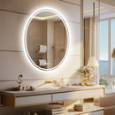 600x800mm LED Bathroom Mirror Oval Anti-Fog Dimmable-3