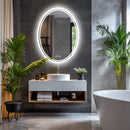 600x800mm LED Bathroom Mirror Oval Anti-Fog Dimmable-6
