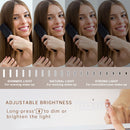 White Bluetooth Hollywood Mirror Rectangle Vanity Wall Light-5