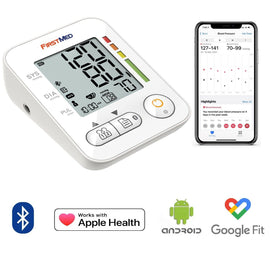 Bluetooth Blood Pressure Monitor, Large Cuff 22-42cm, Digital, Smartphone Compatible - 0