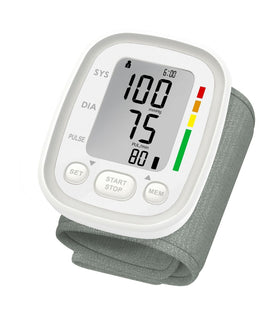 Automatic Digital Wrist Blood Pressure Monitor White - 0
