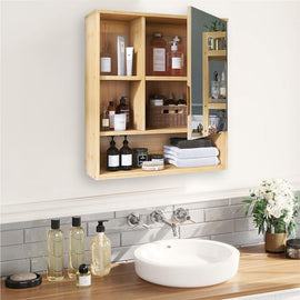 Wall Cabinet Bathroom Mirror Storage Medicine 55.5cm - 0