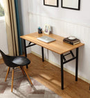 Sturdy and Heavy Duty Foldable Office Computer Desk (Black, 120cm)-5