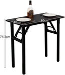 Sturdy and Heavy Duty Foldable Office Computer Desk (Walnut, 80cm)-9