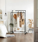 Industrial Pipe Clothes Rack Wheels , 110Kg load-6