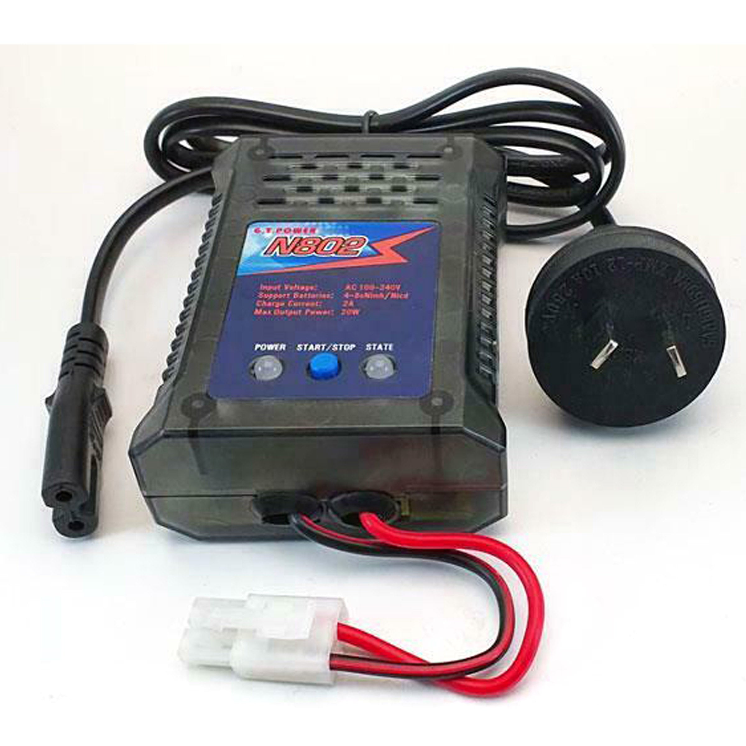 GT Power N802 NiMH NiCd Quick Battery AC Charger RC Hobby 2Amp Tamiya - 0