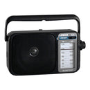 AM/FM Mantle Radio (Black) Battery Operated, w/ Bandwidth 540-1600-1