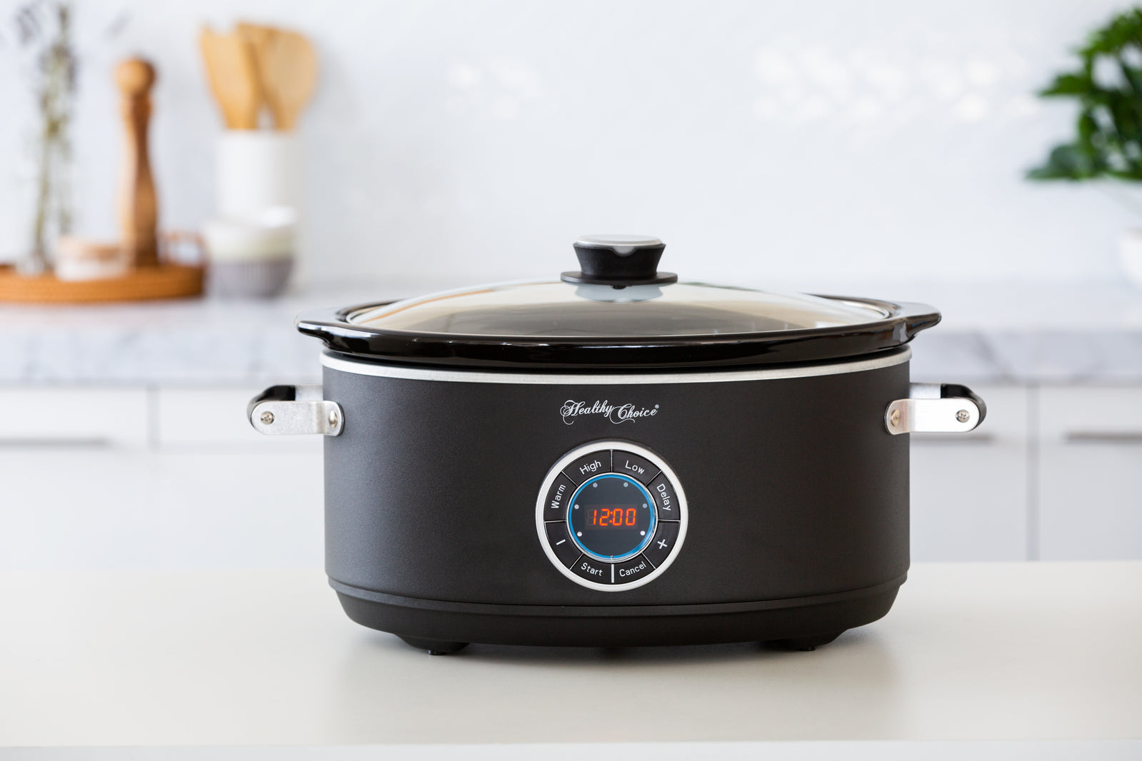 6.5L Digital Slow Cooker w/ Ceramic Pot, 300W, LED, 3 Programs - 0