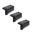 3-Piece Solar Deck Lights Set, Wireless, Waterproof, Warm White Light-1
