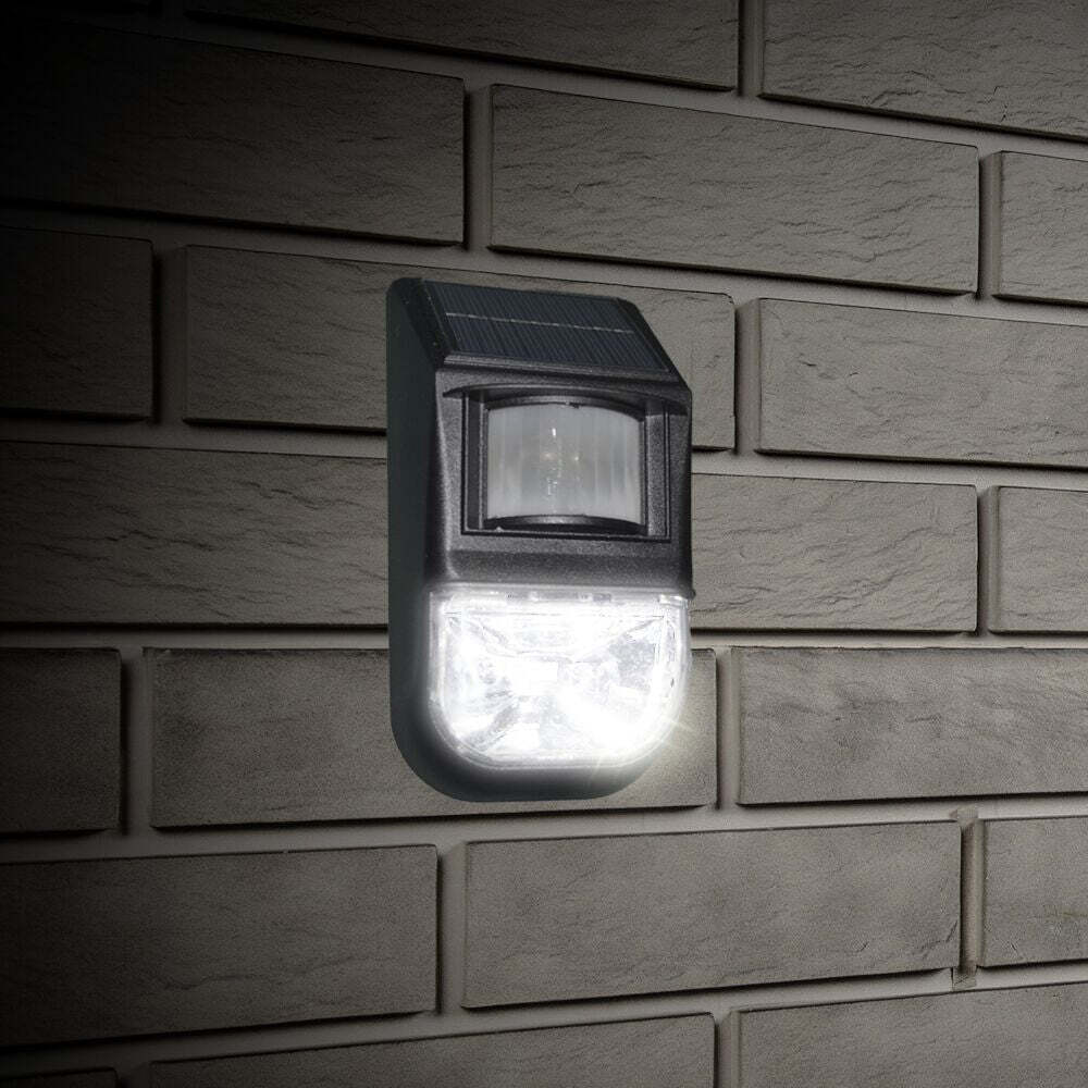 Solar-Powered Motion Sensor Light (1-Piece), Detects Motion, Rechargeable - 0