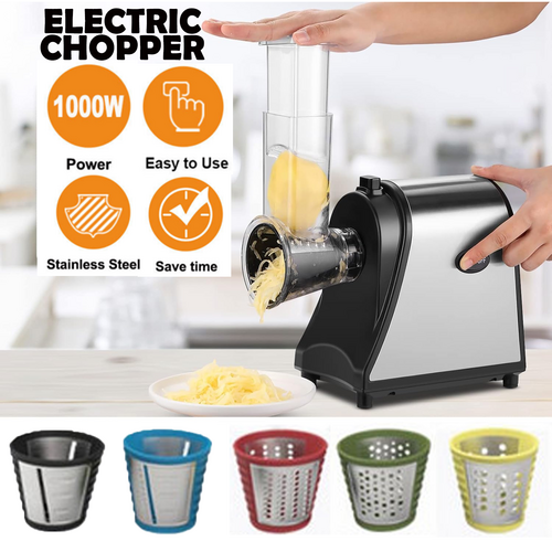 Electric Grater Vegetable Food Rotary Drum Grater Chopper Slicer