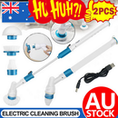 2PCS Rechargeable Spin Scrubber Electric Turbo Scrub Cleaning Brush Cordless Kit-1