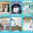 2PCS Rechargeable Spin Scrubber Electric Turbo Scrub Cleaning Brush Cordless Kit-5
