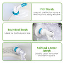 2PCS Rechargeable Spin Scrubber Electric Turbo Scrub Cleaning Brush Cordless Kit-8