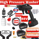 88V Cordless Electric High Pressure Washer Water Spray Gun Car Cleaner 2 Battery-1