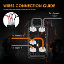 Auxbeam LED Switch+Switching Lines ON-OFF For 12V/24V Car Motorcycles Buses RVs-8