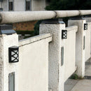 Outdoor Solar Wall Lights Door Garden Step Bright 6 LED Fence Light Path Lamp AU-4