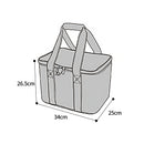 Red Insulated Picnic Bag Thermal Cooler Portable Lunch Food Tote Carry Storage Bag-4