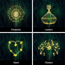 Warm White Fireworks 150 LED Fairy String Lights Starburst Solar Xmas Garden Night Lamp Hot NEW-4