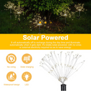 Colourful Fireworks 180 LED Fairy String Lights Starburst Solar Xmas Garden Night Lamp Hot NEW-8