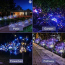 Colourful Fireworks200 LEDS Fairy String Lights Starburst Solar Xmas Garden Night Lamp Hot NEW-8