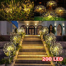 Warm White Fireworks 200 LEDS Fairy String Lights Starburst Solar Xmas Garden Night Lamp Hot NEW-1