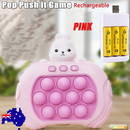 Rechargeable 3 Types Pop Push it Game Controller Sensory Fidget Toy Electronic Whack Mole pink-1