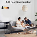 Infrared Electric Wall Heater Patio Bathroom Heat Waterproof Strip with Remote-7