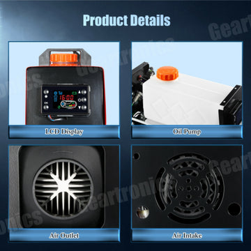 Diesel Air Heater All-in-one 12V 5KW LCD Remote Control for Car RV Indoors - 0