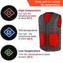 3XL Electric Vest Heated Jacket USB Thermal Warm Heat Pad Winter Body Warmer Unisex-7