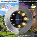 4pcs LED Solar Underground Light Waterproof Color Changing Garden Buried Lamp-3