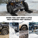 X-BULL Mini Recovery Tracks Traction Boards Sand Mud Snow 4WD 4x4 Vehicle 1 Pair Black-7