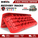 X-BULL KIT1 Recovery track Board Traction Sand trucks strap mounting 4x4 Sand Snow Car RED-1