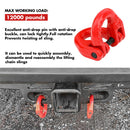 2X 6mm Hammerlock+ Eye Sling Hook Safety Chain Caravan Trailer connecting Extend-9