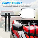 2x Towing Mirrors Pair Clip on Multi Fit Clamp On Towing Caravan 4X4 Trailer 4WD-6