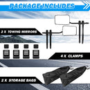 Towing Mirrors Clip on Multi Fit Clamp On Towing Caravan 4X4 Trailer 4WD 20 Pairs-4