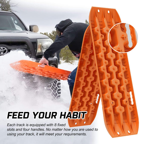 X-BULL Recovery tracks Sand tracks KIT Carry bag mounting pin Sand/Snow/Mud 10T 4WD-Orange Gen3.0