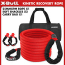 X-BULL Kinetic Rope 25mm x 9m Snatch Strap Recovery Kit Dyneema Tow Winch-1