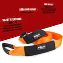 X-BULL Winch Recovery Kit Snatch Strap Off Road 4WD with Recovery Tracks Gen 2.0 Boards RED-7