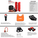 X-BULL Winch Recovery Kit 13PCS Recovery tracks /Snatch Strap Off Road 4X4-2