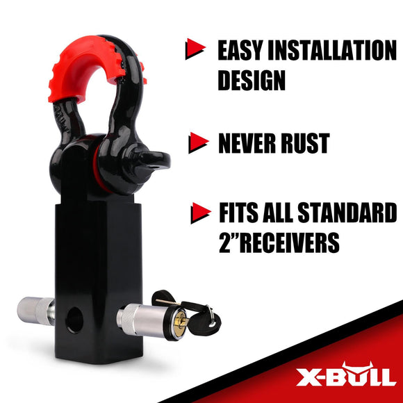 X-BULL Winch Recovery Kit 13PCS Recovery tracks /Snatch Strap Off Road 4X4