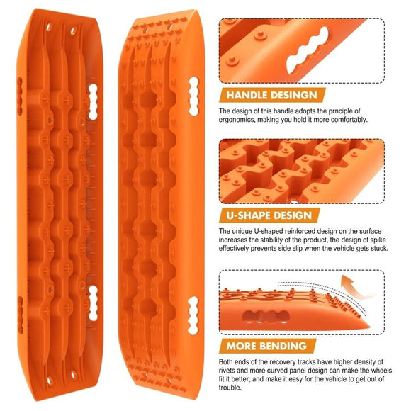 X-BULL Winch Recovery Kit Snatch Strap Off Road 4WD with Recovery Tracks Boards Gen 2.0