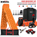 X-BULL Winch Recovery Kit with Recovery Tracks Boards Gen 3.0 Mounting Pins Snatch Strap Off Road 4WD-1